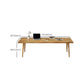 Bureau de bureau en bois massif contemporain du bureau rectangulaire pour le bureau