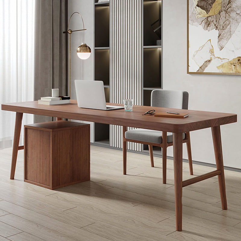 Zeitgenössischer Kiefern Büroschreibtisch gebogener Schreibtisch für Büro