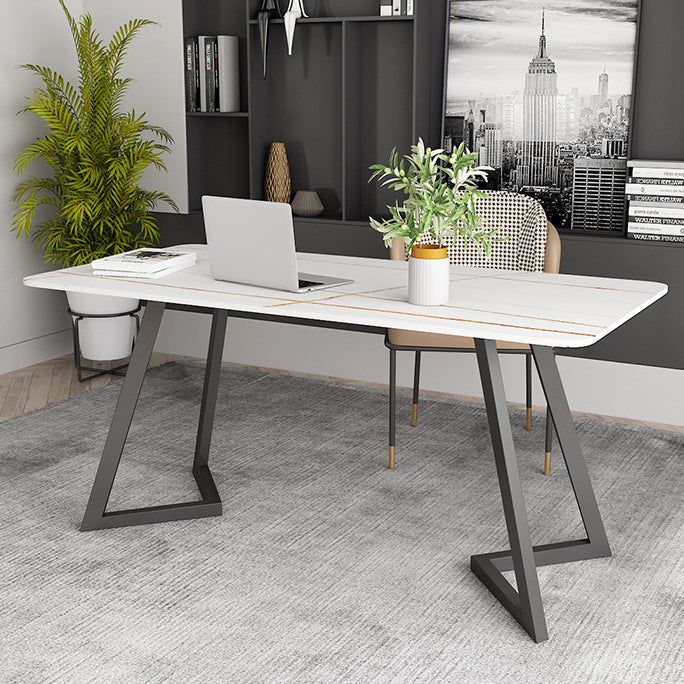 Zeitgenössischer gebogener Büro Schreibtisch Steinschreiberschreibtisch für Büro