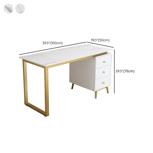 グラム29.53 "引き出し付きの長方形の長方形のオフィスデスク