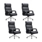 Modern Office Chair No Distressing Padded Arms Desk Chair with Wheels