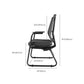 Modern Black Desk Chair No Distressing No Wheels Breathable Air Grid Office Chair