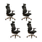 Modern Office Chair Removable Arms Adjustable Seat Height Desk Chair with Wheels