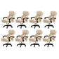 Chaise pivotante moderne Hauteur de siège réglable Inclinaison de mécanisme de bureau chaise de bureau avec roues