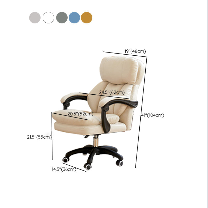 Chaise pivotante moderne Hauteur de siège réglable Inclinaison de mécanisme de bureau chaise de bureau avec roues