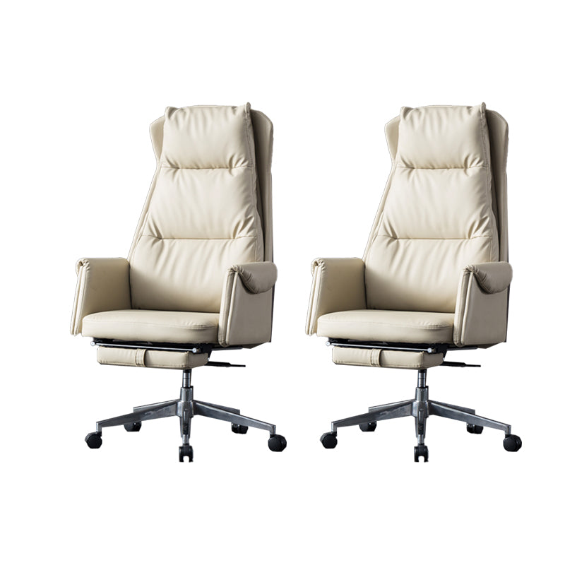 オフィスのためのコンテンポラリーレザーエグゼクティブチェアスイベルマネージャーの椅子