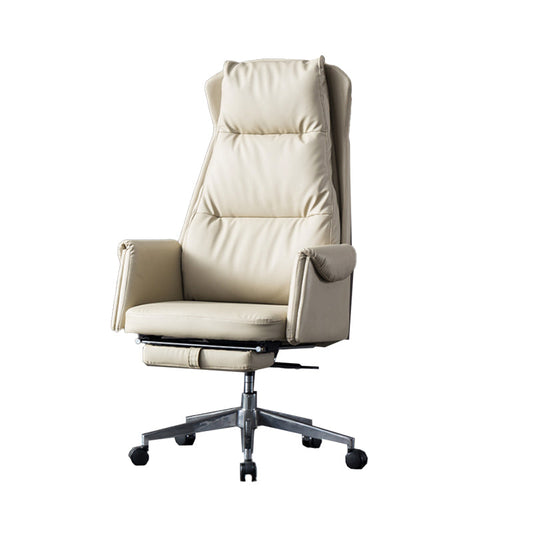 Silla de gerentes giratorios de silla ejecutiva de cuero contemporáneo para la oficina