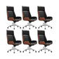 Modern No Arm Desk Chair Leather Task Chair with Wheels for Office Gloss Black 6 Piece Set Clearhalo 'furn' 'furn_office_chair' 'Furniture' 'Office Chairs' 'Office Furniture' 'office_chair' 6685181