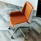Modern No Arm Desk Chair Leather Task Chair with Wheels for Office Clearhalo 'furn' 'furn_office_chair' 'Furniture' 'Office Chairs' 'Office Furniture' 'office_chair' 6685194