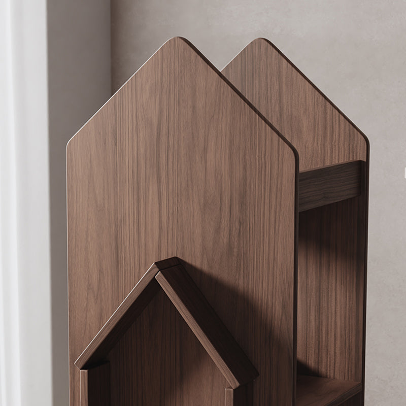 Modern Style Open Back Bookshelf Wooden Vertical Bookcase with Rectangular Shelves Clearhalo 'Bookcases' 'furn' 'furn_bookcases' 'Furniture' 'Office Furniture' 6685563