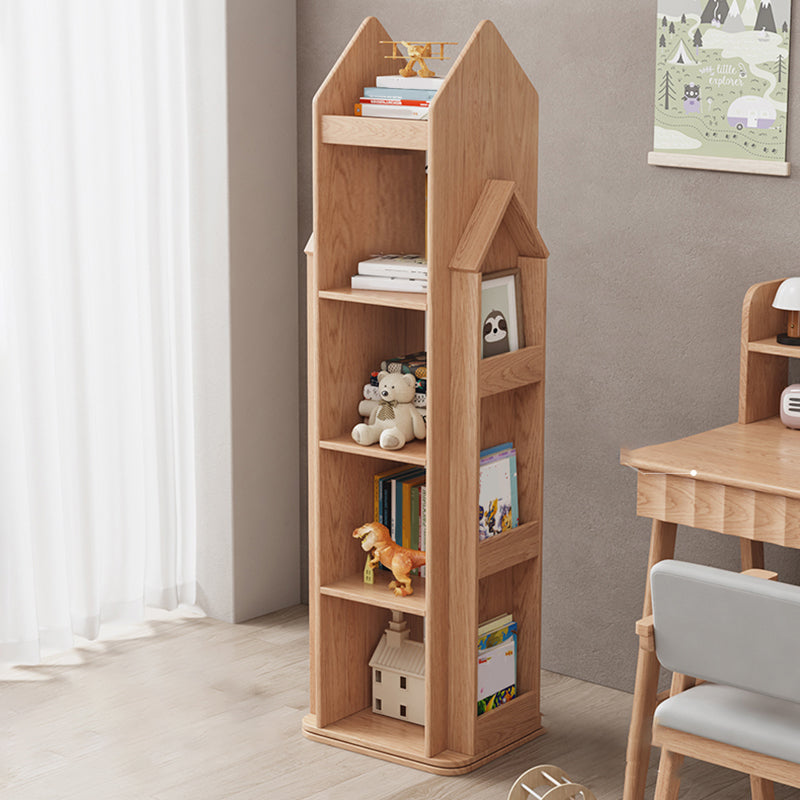 Modern Style Open Back Bookshelf Wooden Vertical Bookcase with Rectangular Shelves Clearhalo 'Bookcases' 'furn' 'furn_bookcases' 'Furniture' 'Office Furniture' 6685569