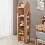 Modern Style Open Back Bookshelf Wooden Vertical Bookcase with Rectangular Shelves Clearhalo 'Bookcases' 'furn' 'furn_bookcases' 'Furniture' 'Office Furniture' 6685569