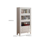Wood  Standard  Bookcase Closed Back Contemporary Bookshelf with Drawers