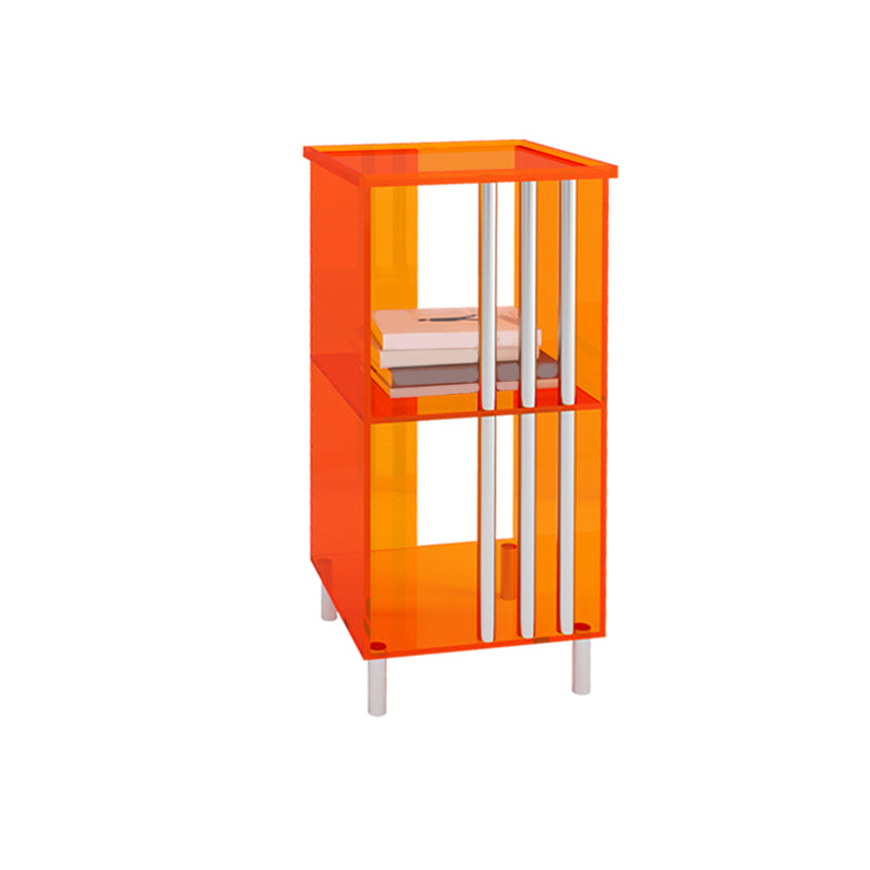 Scandinavian Acrylic Bookshelf Standard Open Back Bookcase with Shelves