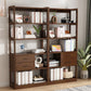 Modern Style Open Back Bookshelf Vertical Wooden Bookcase with Drawers Clearhalo 'Bookcases' 'furn' 'furn_bookcases' 'Furniture' 'Office Furniture' 6685612