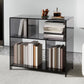 4 Shelves Modern Style Bookshelf Open Back Geometry Acrylic Bookcase Clearhalo 'Bookcases' 'furn' 'furn_bookcases' 'Furniture' 'Office Furniture' 6685615