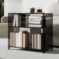 4 Shelves Modern Style Bookshelf Open Back Geometry Acrylic Bookcase Clearhalo 'Bookcases' 'furn' 'furn_bookcases' 'Furniture' 'Office Furniture' 6685618