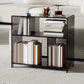 4 Shelves Modern Style Bookshelf Open Back Geometry Acrylic Bookcase Clearhalo 'Bookcases' 'furn' 'furn_bookcases' 'Furniture' 'Office Furniture' 6685620