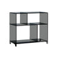 4 Shelves Modern Style Bookshelf Open Back Geometry Acrylic Bookcase Clearhalo 'Bookcases' 'furn' 'furn_bookcases' 'Furniture' 'Office Furniture' 6685623