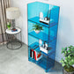 Modern Style Closed Back Bookshelf Acrylic Bookcase for Living Room