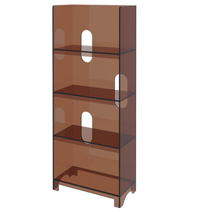 Modern Style Closed Back Bookshelf Acrylic Bookcase for Living Room