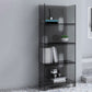 Modern Style Closed Back Bookshelf Acrylic Bookcase for Living Room