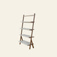 Moderne stijl Open Back Bookshelf Ladder Houten boekenkast voor thuiskantoor