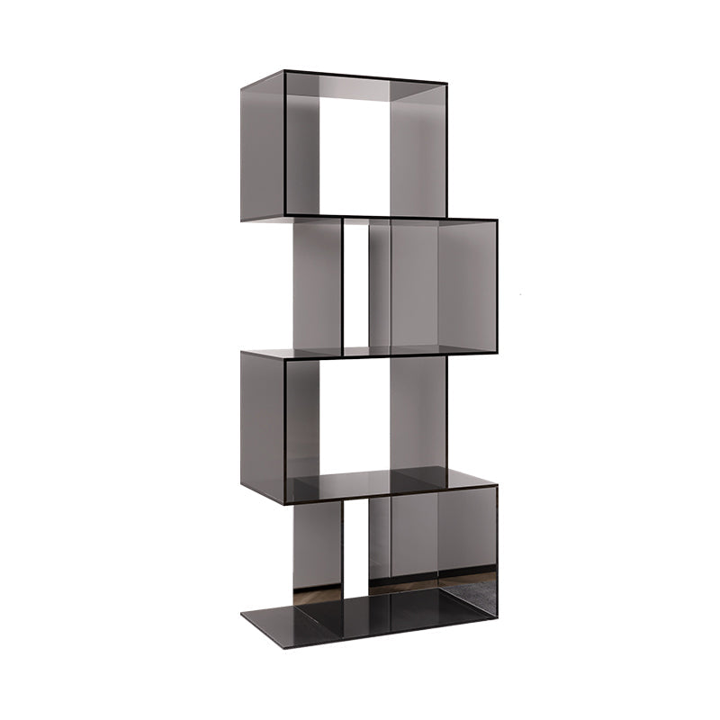 ACRYLIC Open Back Bookcase Scandinavian Standard Bookshelf con estantes