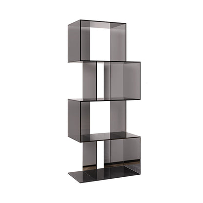 ACRYLIC Open Back Bookcase Scandinavian Standard Bookshelf con estantes