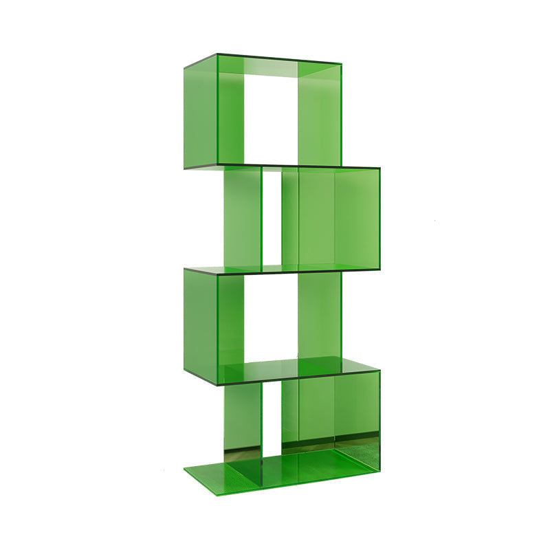 ACRYLIC Open Back Bookcase Scandinavian Standard Bookshelf con estantes