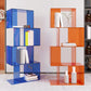 ACRYLIC Open Back Bookcase Scandinavian Standard Bookshelf con estantes