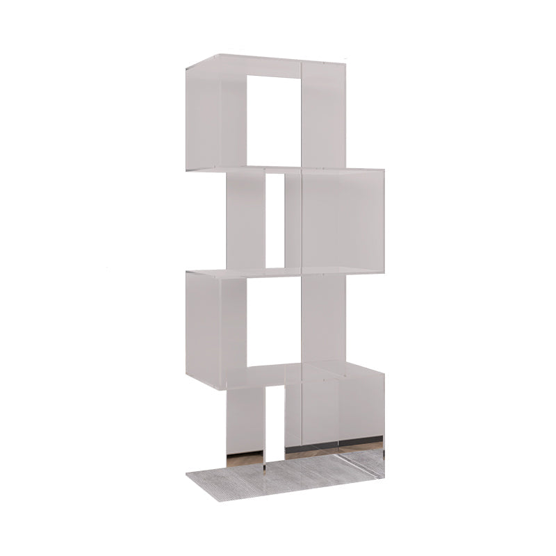 ACRYLIC Open Back Bookcase Scandinavian Standard Bookshelf con estantes
