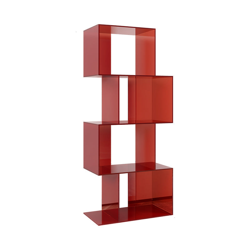 ACRYLIC Open Back Bookcase Scandinavian Standard Bookshelf con estantes