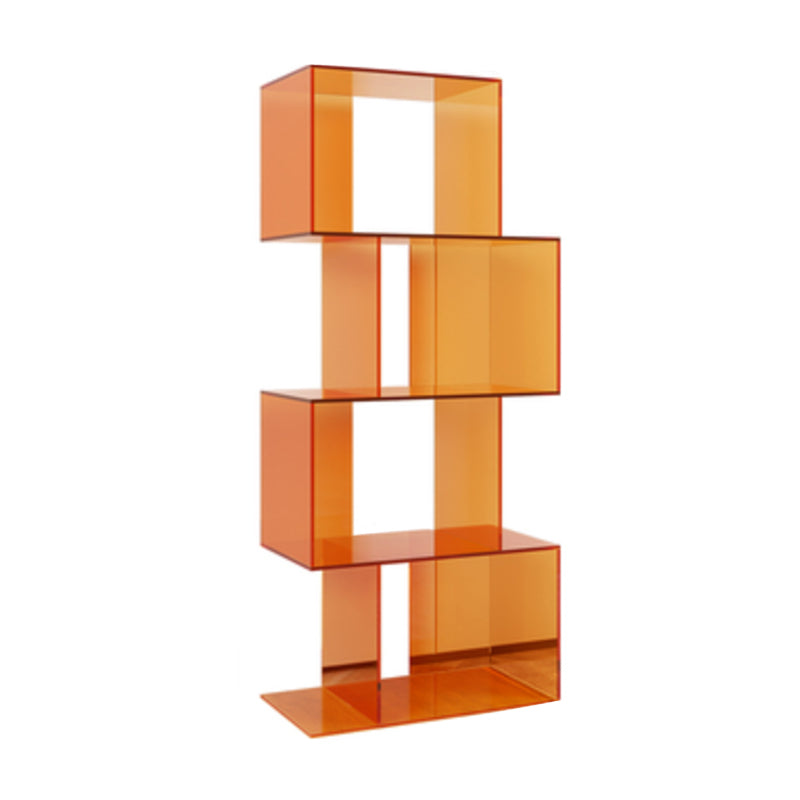 ACRYLIC Open Back Bookcase Scandinavian Standard Bookshelf con estantes