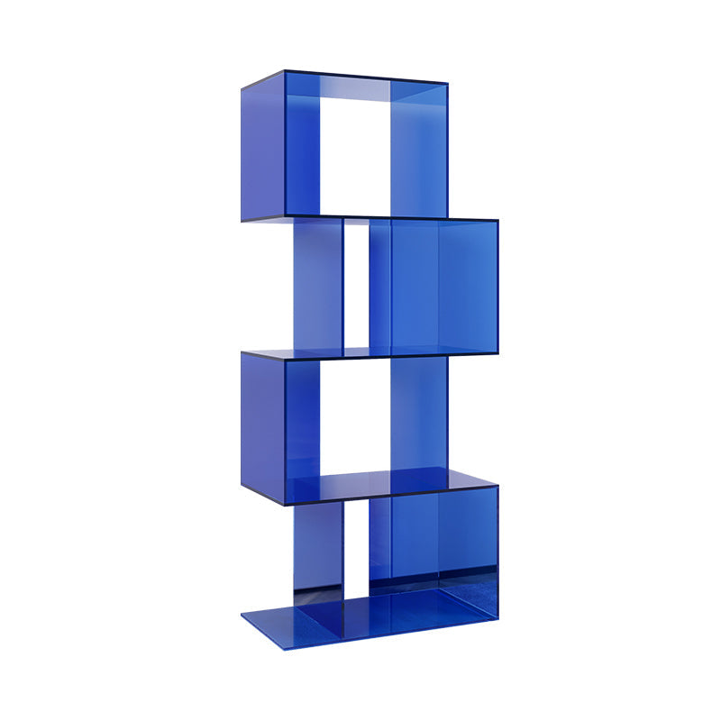 ACRYLIC Open Back Bookcase Scandinavian Standard Bookshelf con estantes