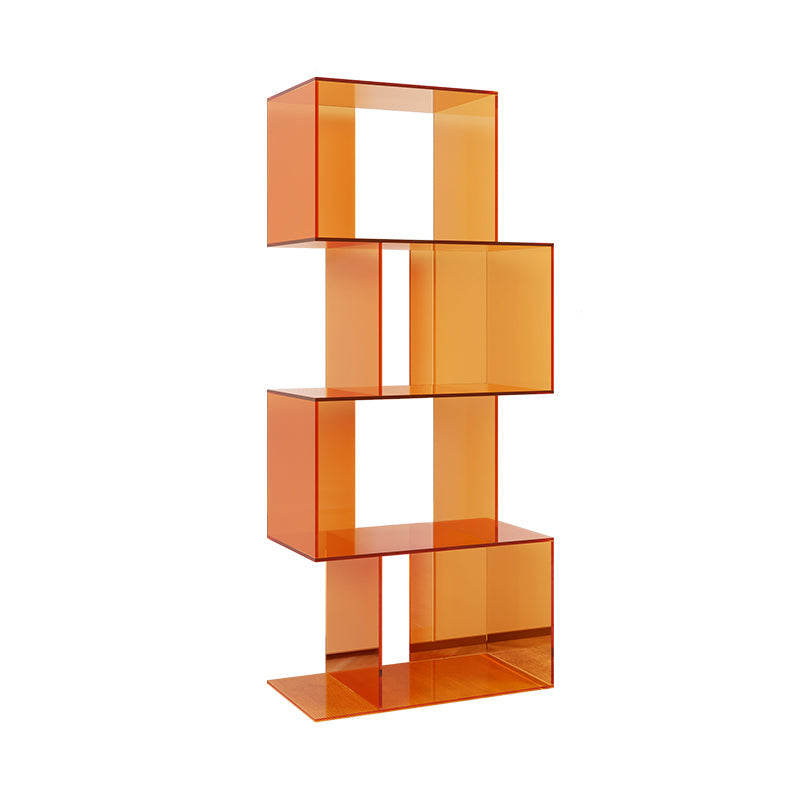 ACRYLIC Open Back Bookcase Scandinavian Standard Bookshelf con estantes