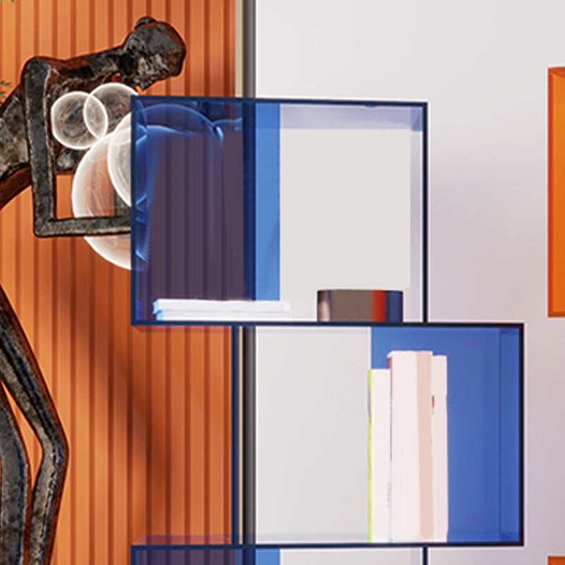 ACRYLIC Open Back Bookcase Scandinavian Standard Bookshelf con estantes