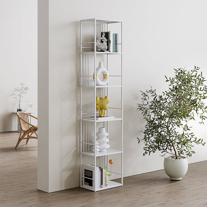 Metal Glam Bookshelf Standard Open Back Bookcase with Shelves