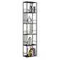 Metal Glam Bookshelf Standard Open Back Bookcase with Shelves