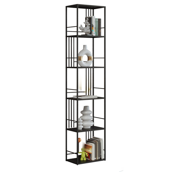 Metal Glam Bookshelf Standard Open Back Bookcase with Shelves