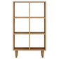 Modern Style Open Back Bookshelf Wooden Shelf Bookcase in Brown 23.6"L x 9.8"W x 41.3"H Clearhalo 'Bookcases' 'furn' 'furn_bookcases' 'Furniture' 'Office Furniture' 6685728