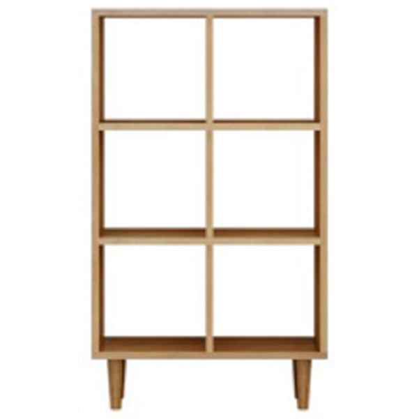 Modern Style Open Back Bookshelf Wooden Shelf Bookcase in Brown 23.6"L x 9.8"W x 41.3"H Clearhalo 'Bookcases' 'furn' 'furn_bookcases' 'Furniture' 'Office Furniture' 6685728