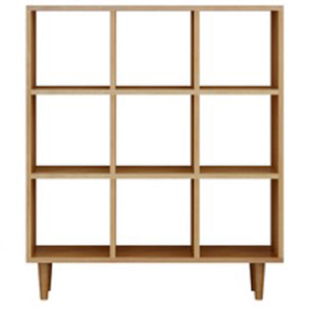 Modern Style Open Back Bookshelf Wooden Shelf Bookcase in Brown 35.4"L x 9.8"W x 41.3"H Clearhalo 'Bookcases' 'furn' 'furn_bookcases' 'Furniture' 'Office Furniture' 6685734