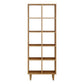 Modern Style Open Back Bookshelf Wooden Shelf Bookcase in Brown 24"L x 10"W x 65"H Clearhalo 'Bookcases' 'furn' 'furn_bookcases' 'Furniture' 'Office Furniture' 6685735