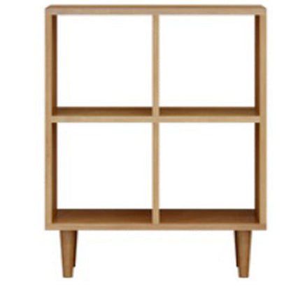 Modern Style Open Back Bookshelf Wooden Shelf Bookcase in Brown 23.6"L x 9.8"W x 29.5"H Clearhalo 'Bookcases' 'furn' 'furn_bookcases' 'Furniture' 'Office Furniture' 6685738