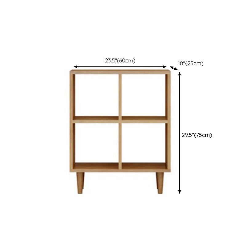 Modern Style Open Back Bookshelf Wooden Shelf Bookcase in Brown Clearhalo 'Bookcases' 'furn' 'furn_bookcases' 'Furniture' 'Office Furniture' 6685742