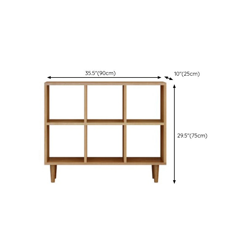 Modern Style Open Back Bookshelf Wooden Shelf Bookcase in Brown Clearhalo 'Bookcases' 'furn' 'furn_bookcases' 'Furniture' 'Office Furniture' 6685747