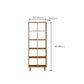 Modern Style Open Back Bookshelf Wooden Shelf Bookcase in Brown Clearhalo 'Bookcases' 'furn' 'furn_bookcases' 'Furniture' 'Office Furniture' 6685749