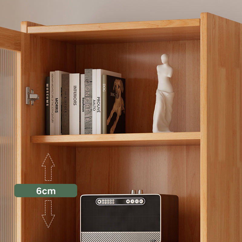 Modern Style Closed Back Book Shelf Rectangular Wooden Bookcase