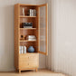Modern Style Closed Back Book Shelf Rectangular Wooden Bookcase